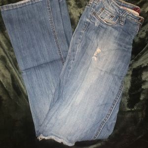 Refuge bootcut distressed jeans